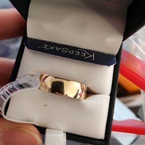 KEEPSAKE the Label Mens Polished 10kt Gold Tone Band